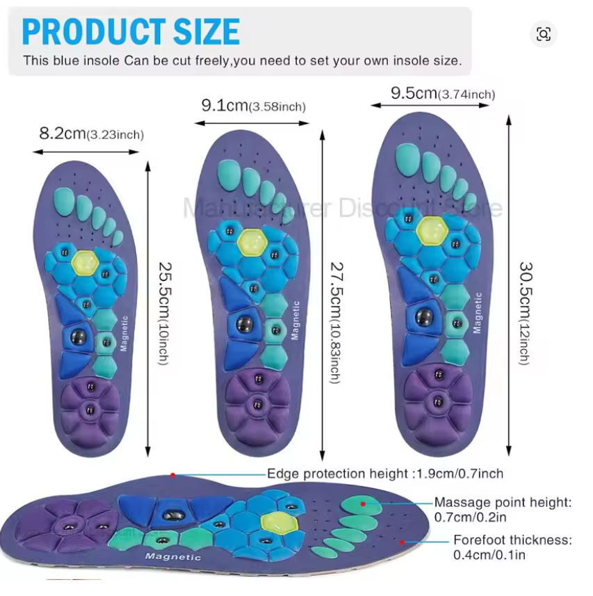 New Unisex Magnetic Insoles